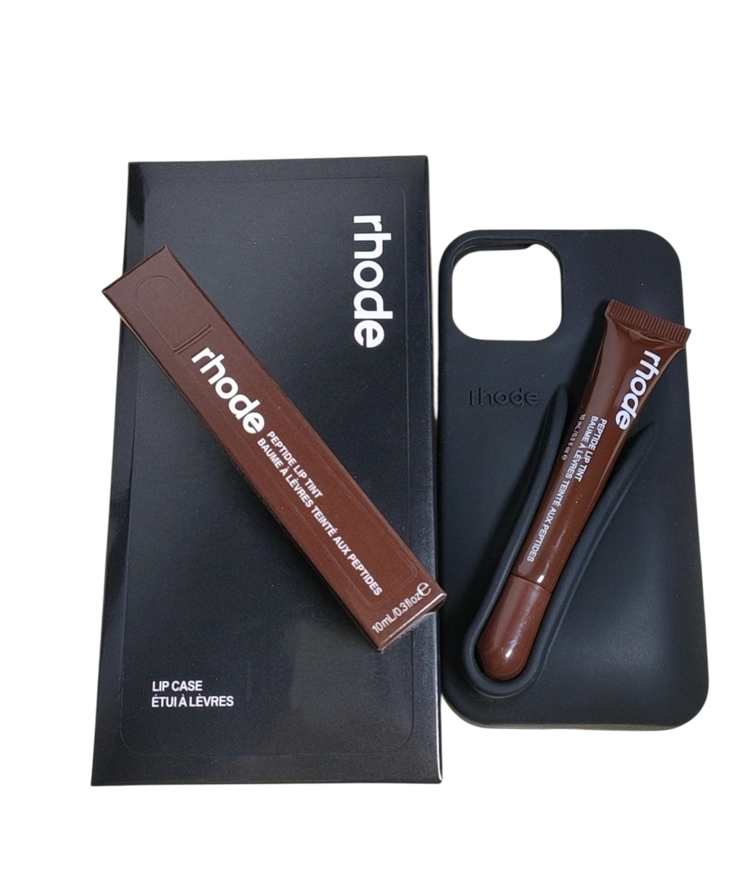 Lip Gloss Kit Silicon Phone Case for iPhone - Black