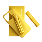 Rhode With Lip Gloss Kit Silicon Phone Case for iPhone - Yellow Lemontini