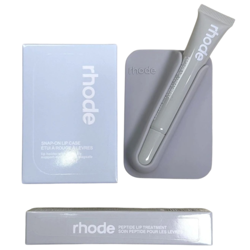 Gray Snap On Lip Case Kit Lip Holder With Lip Gloss Magsafe Case for iPhone