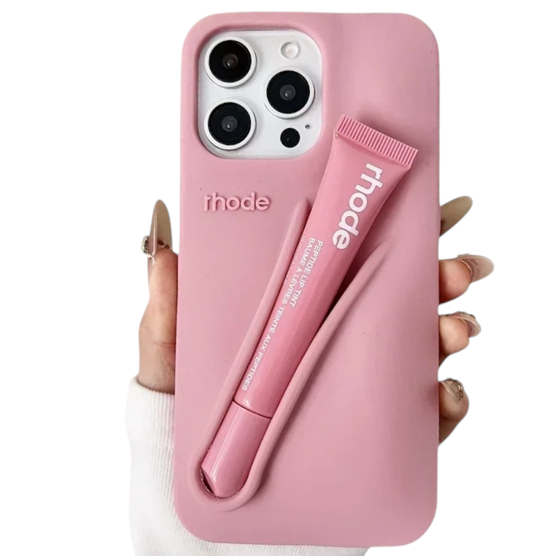 Snap On Lip Case Kit Lip Gloss Holder Magsafe Case for iPhone