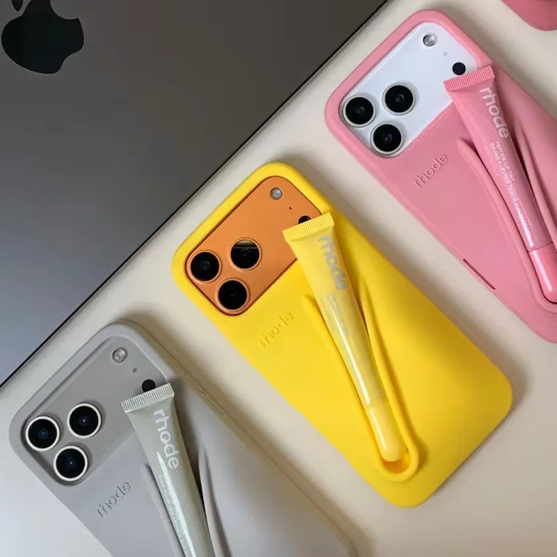 Lip Kit Silicon Phone Case With Free Lip Gloss for iPhone