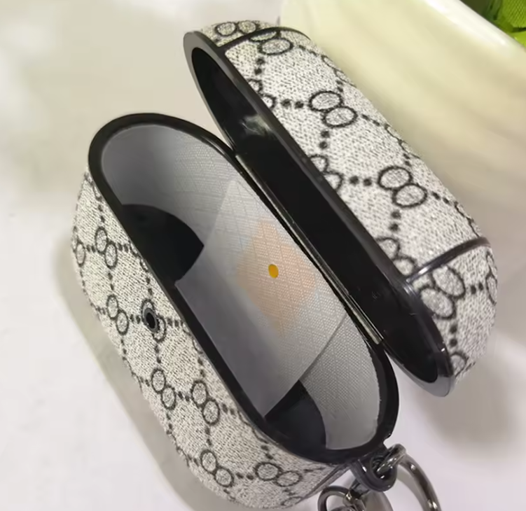 Luxury Monogram Designer Cover for Airpods 3 Pro 2 1 Earphone Bag Protective Case Air Pod Box with Keychain