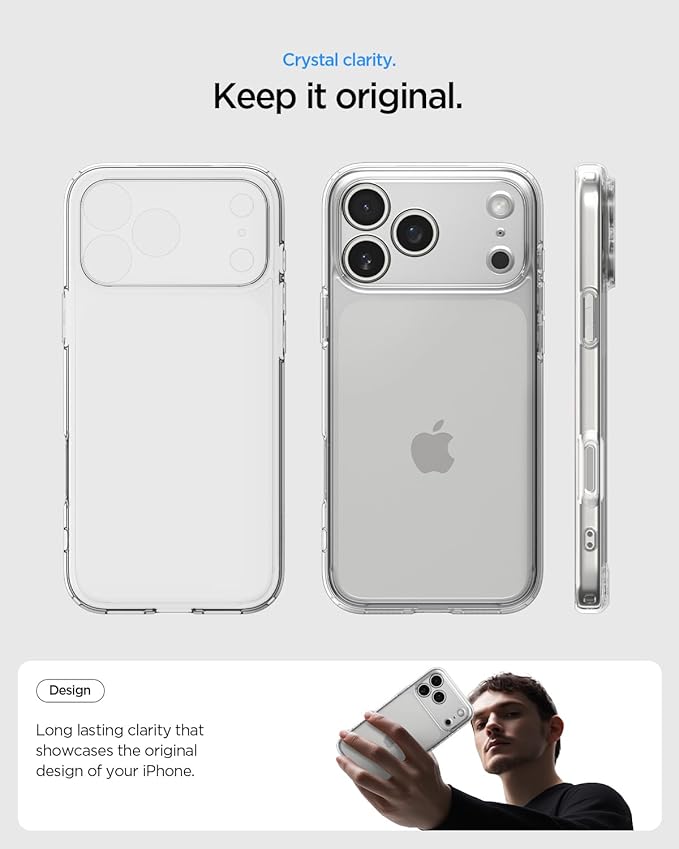 Cased London Hybrid iPhone 17 Protective Case - Crystal Clear
