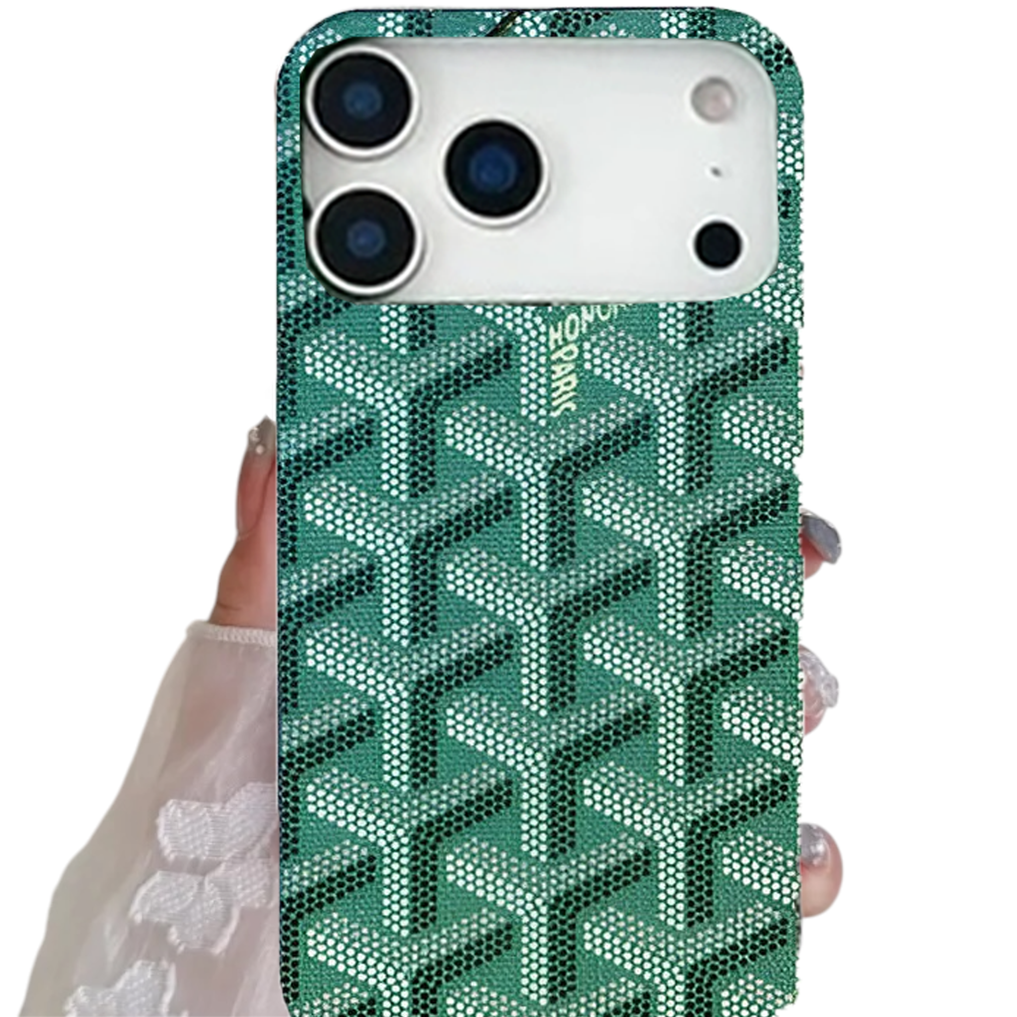 Goyard  Monogram iPhone Case - Green