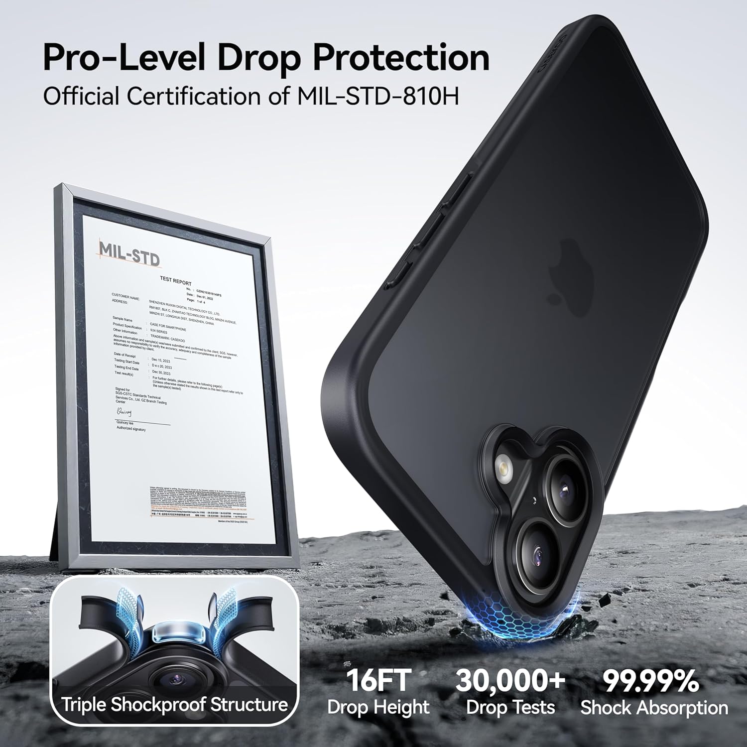 Cased London iPhone 17 Armor Case - Black