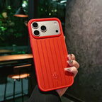 Aluminium Grooved Premium iPhone Luxury Designer Case - Red