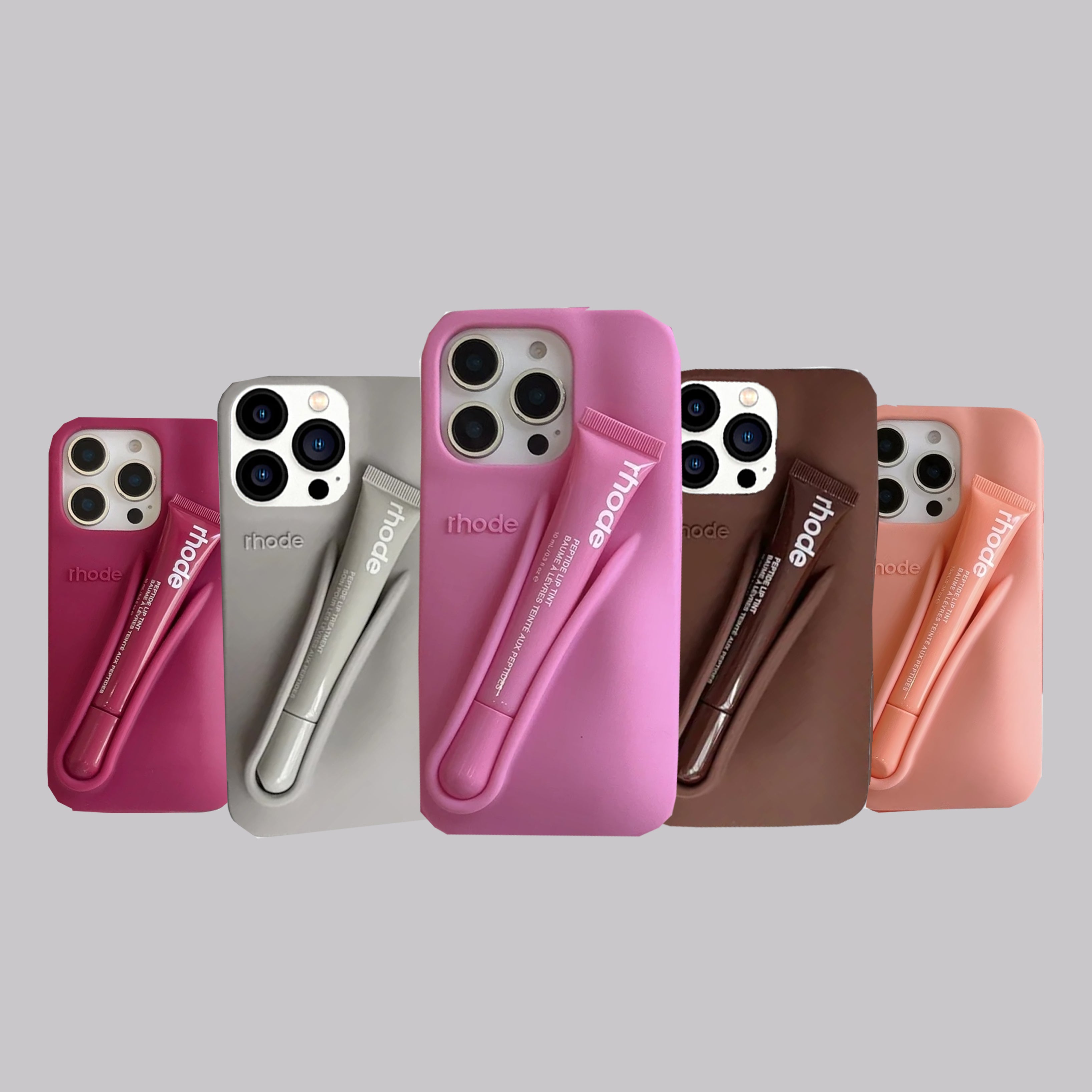 Lip Kit Silicon Phone Case With Free Lip Gloss for iPhone