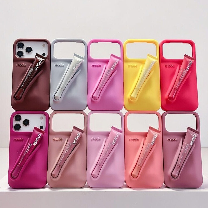 Lip Kit Silicon Phone Case With Free Lip Gloss for iPhone