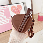 Heart Lip Gloss Bag & Coin Purse Organizer incl. Lip Gloss