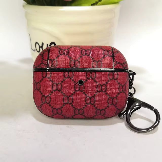 Luxury Monogram Designer Cover for Airpods 3 Pro 2 1 Earphone Bag Protective Case Air Pod Box with Keychain