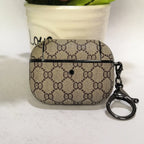 Luxury Monogram Designer Cover for Airpods 3 Pro 2 1 Earphone Bag Protective Case Air Pod Box with Keychain