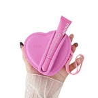 Heart Lip Gloss Bag & Coin Purse Organizer incl. Lip Gloss